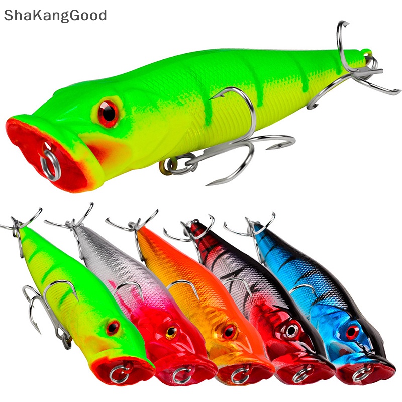 Skid 1pcs Big Fishing Lure Umpan Pancing Buatan Engkol Wobbler Kait Baja Karbon Tinggi Umpan Pancing SKK