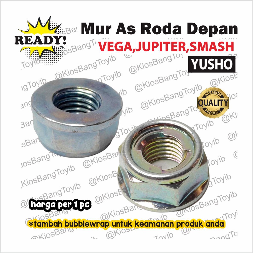 1pc Mur As Roda Depan Vega Jupiter FizR F1ZR Mio Xeon Smash (Yusho)