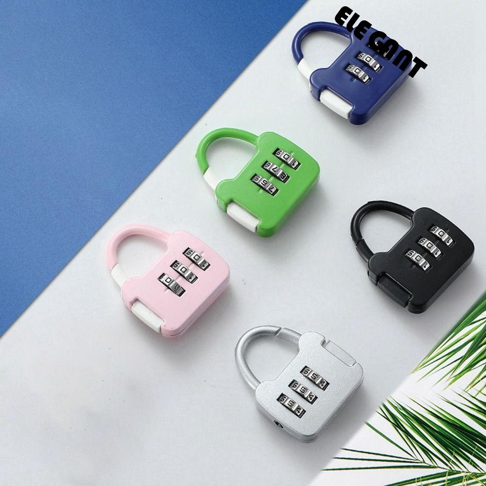 [Elegan] Lock Colorful 1Pcs Kabinet Tahan Lama Praktis Password Zipper Lock