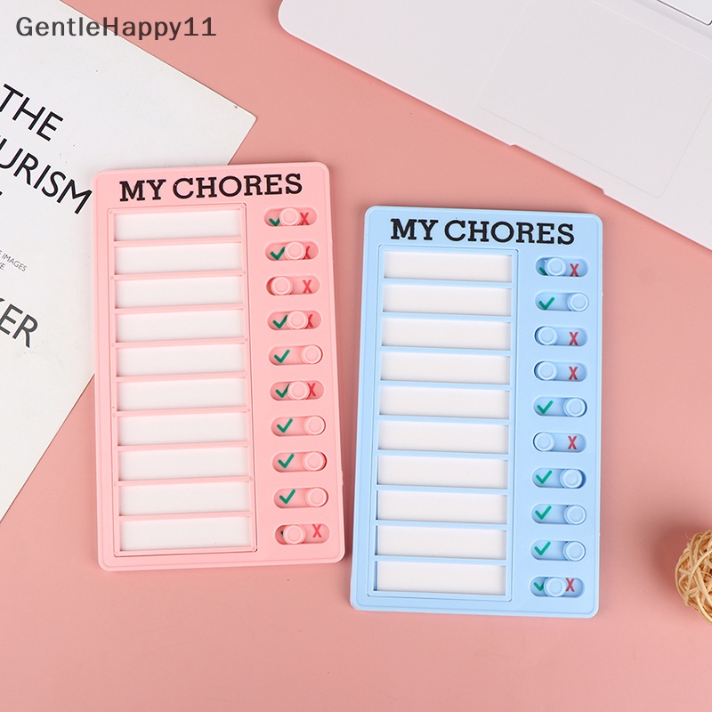 Gentlehappy Memo Board Chore Chart Reusable RV Checklist Daily Planner Pesan Checklist id