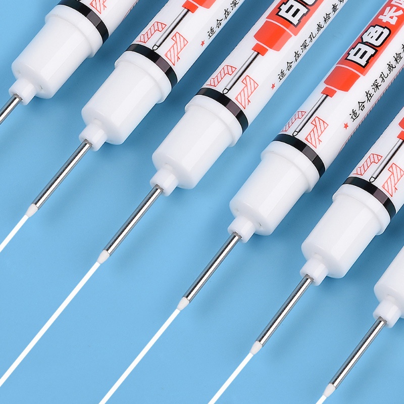 Multifungsi 20mm Tip Panjang Kepala Spidol/Permanen Berminyak Tahan Air Putih Cepat Kering Ekstensi Tips Pen Perlengkapan Woodworking