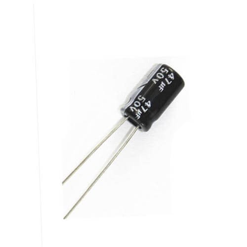 Kapasitor Elektrolit Elco Elko 47uF 50V 47 uF 50 Volt V Capacitor