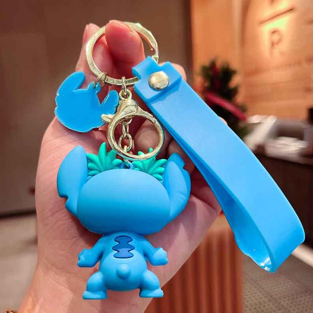 Timekey Keren Kartun Anime Figurine Gantungan Kunci Wanita Pria Anime Keyrings Untuk Handbag Ransel Anak Perempuan Pesta Ulang Tahun L8V2