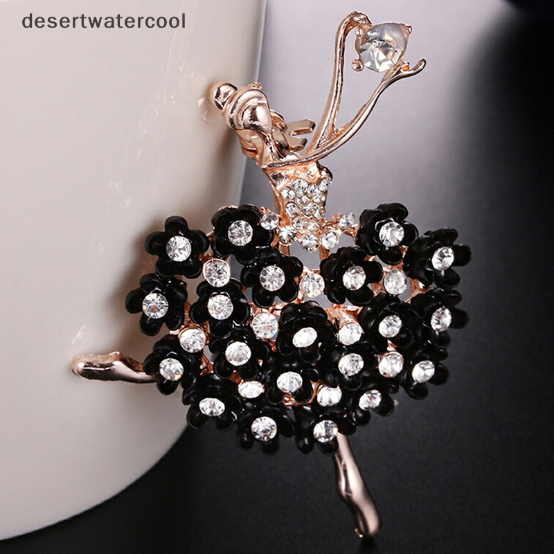 Deid Penari Balet Gadis Bros Pin Kristal Berlian Imitasi Kerah Bros Perhiasan Hadiah Martijn