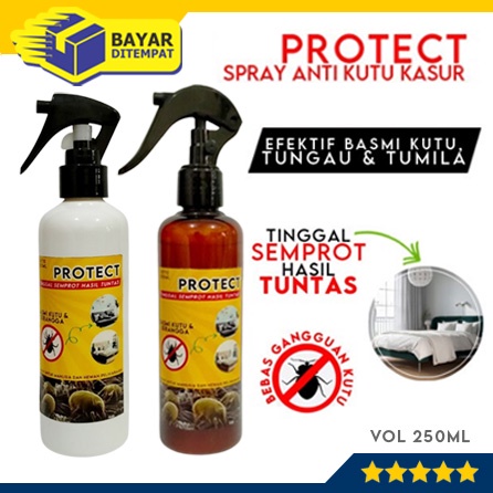 PROTECT Spray Anti Kutu Kasur Sofa Tungau Tumilla Pembasmi Basmi 250ml