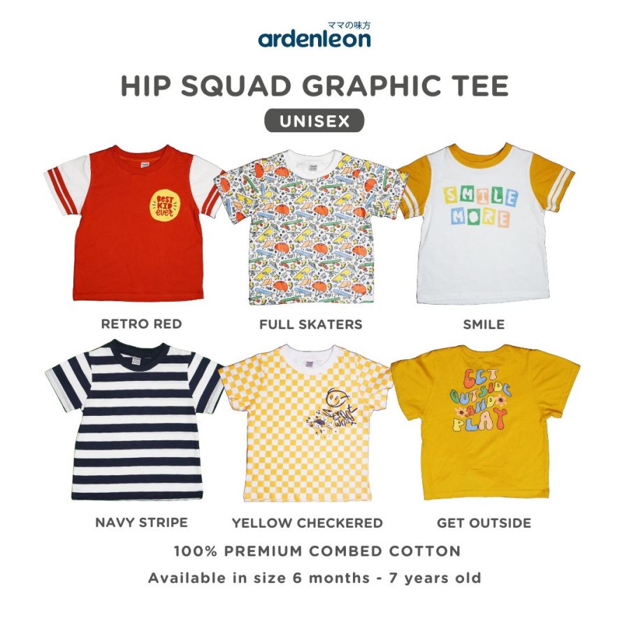 ARDENLEON - Hip Squad Graphic Tee | Kaos Anak