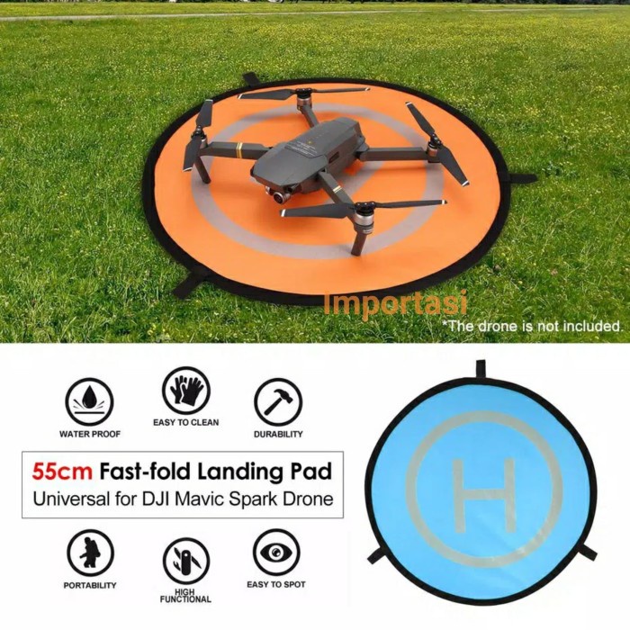 Landing Pad Helipad Lipat 55cm DJI Mavic Pro, Platinum, Mavic 2, Spark