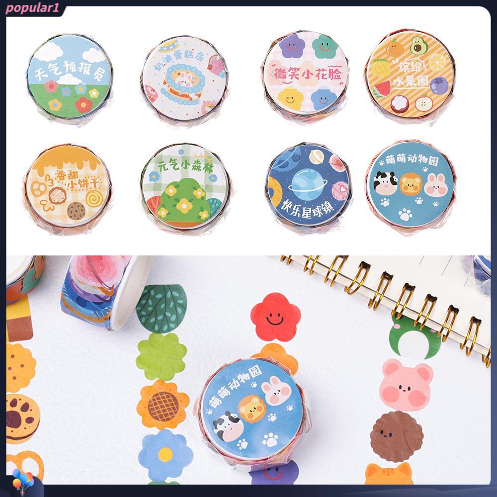 Populer Washi Tape Perlengkapan Sekolah DIY Kawaii Stationery Scrapbooking Stiker