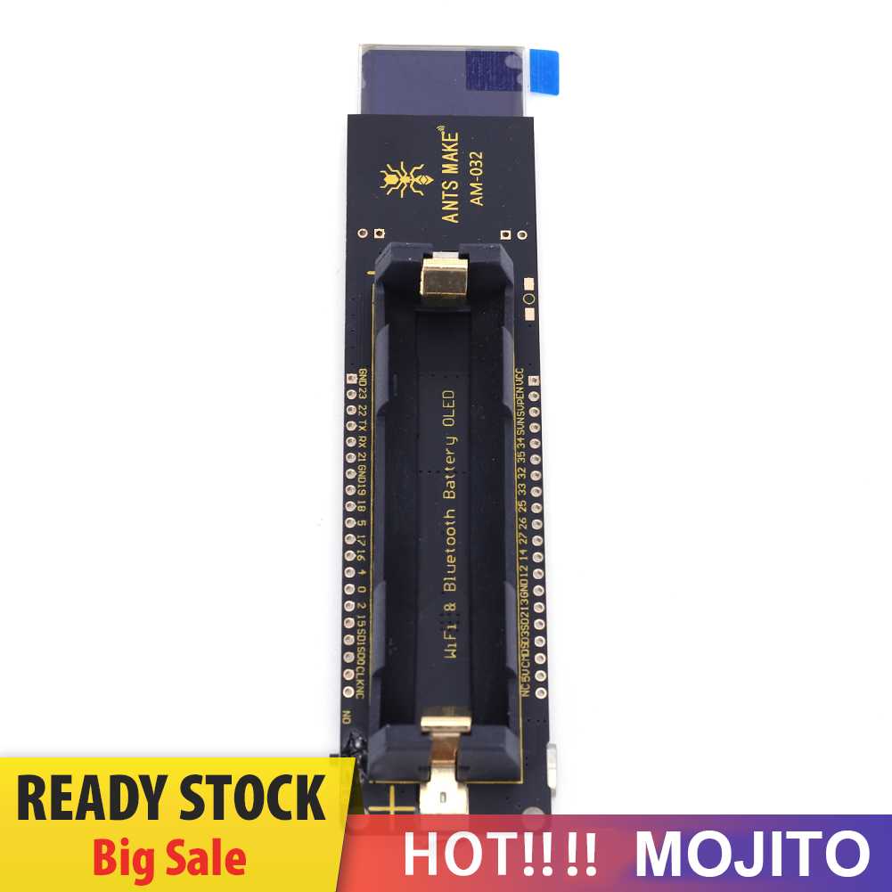 Esp32 WiFi Modul Kompatibel Bluetooth Dengan Baterai 18650holder OLED 0.96 Inci