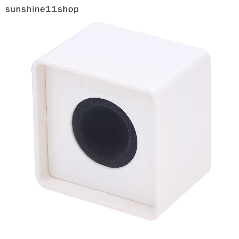 Sho 1Pc Bendera Mikrofon Persegi Stasiun Mic Kubus Interview Square Box Holder Decor N