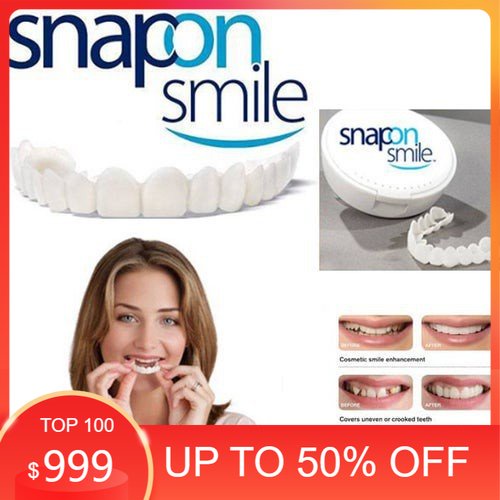 Snap On Smile Gigi Palsu 1 Set Atas Bawah - Gigi Palsu Silikon