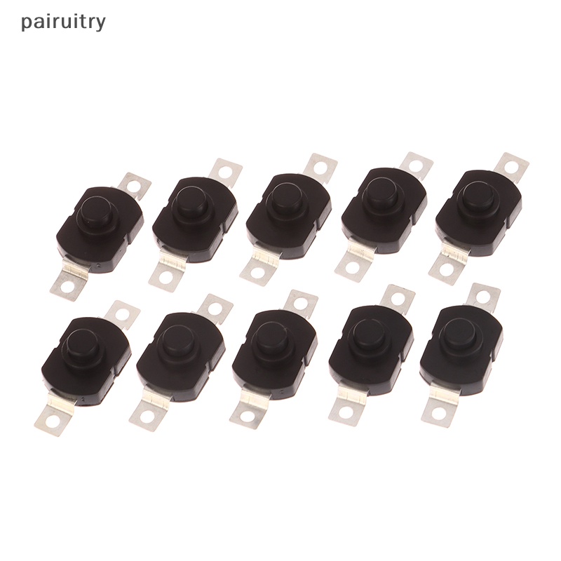 Prt 10pcs 1712-KD Latching Push Button Switch Senter Torch Kunci Mini ON-OFF PRT