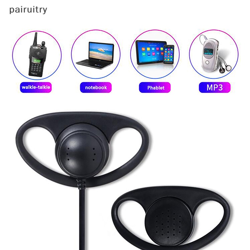 Prt Single Sided D-shaped Ear Loop Interpretasi Simultan 3.5MM Dengar Hanya Earphone Untuk Sistem Pandu Tur Radio PRT