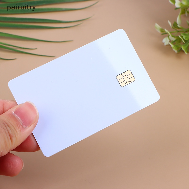 Prt 5pcs Sle442 Chip Blank Smart Card Dengan Strip Magnetik Hico 3track Inkjet PVC Contact Type Composite IC Card PRT