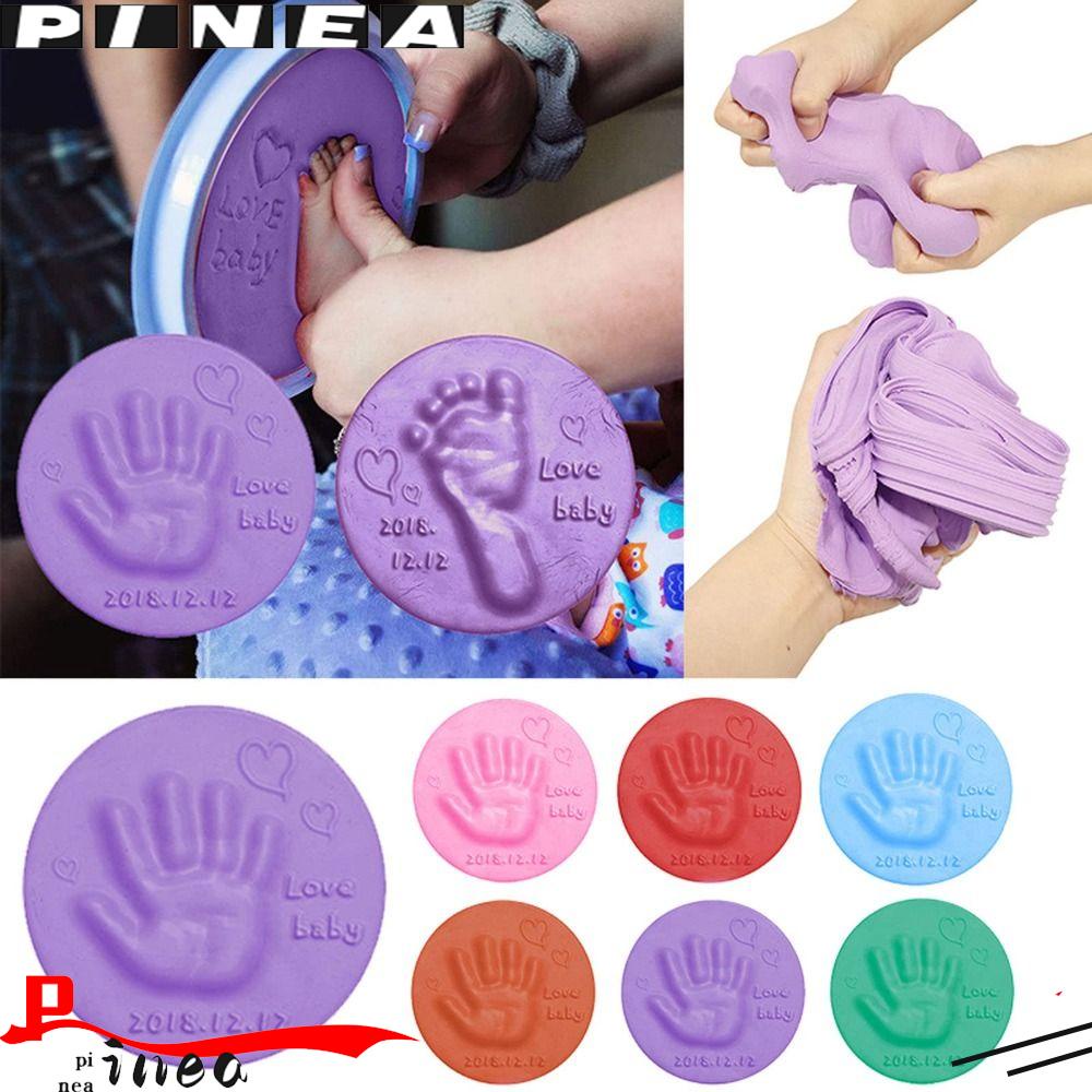Nanas 5 Pcs Newborn Baby Handprint DIY Jejak Casting Clays &amp; Adonan Plastisitas Anak Kaki Print Lumpur Clay Berbulu