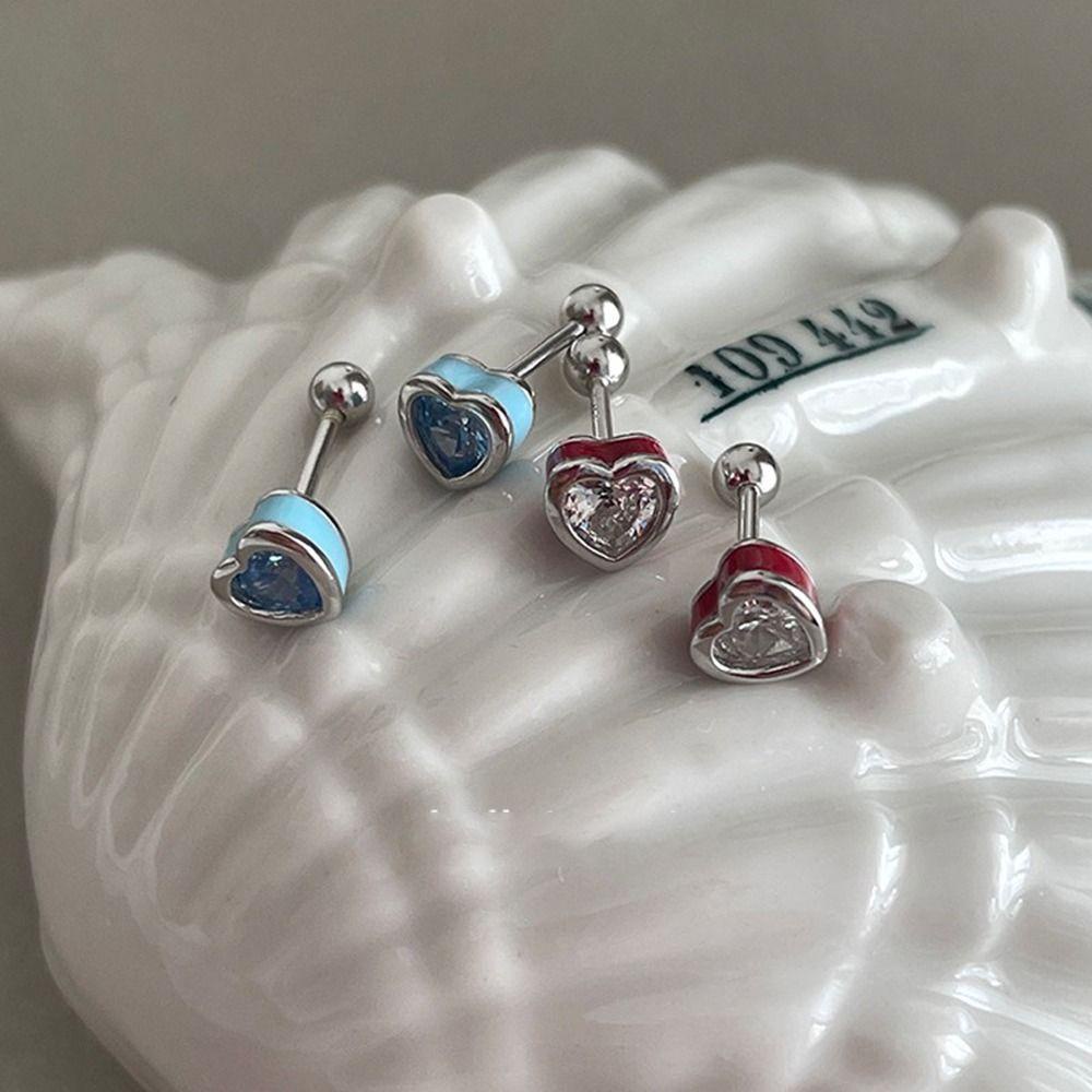 Mxbeauty Anting Wanita Serbaguna Chic Desain Niche Fashion Perhiasan Berlian Imitasi Tembaga Sederhana Gaya Korea Earrings