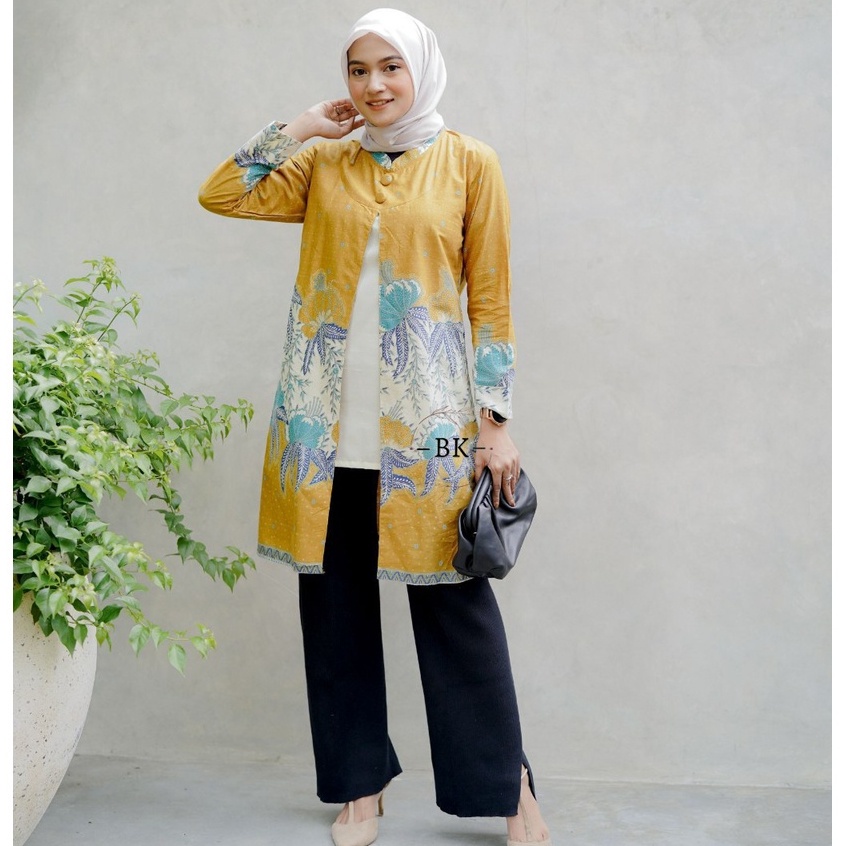 Batik tunik modern wanita premium | Batik tunik wanita terbaru kekinian | Batik tunik jumbo | Batik 