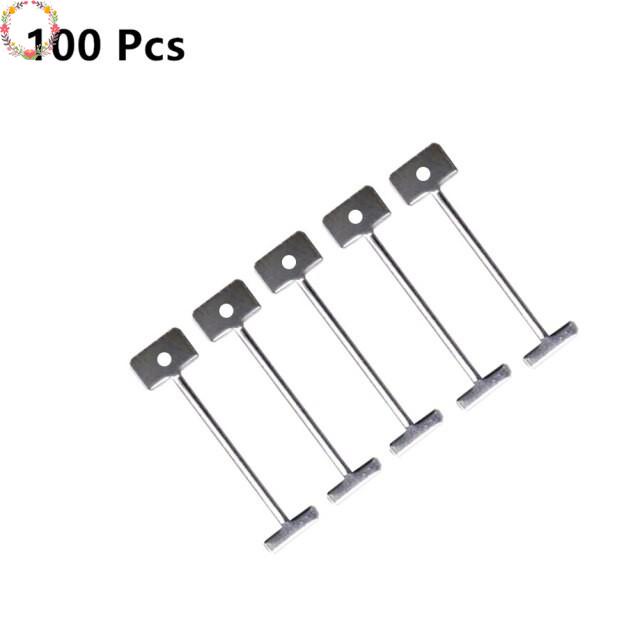 100pcs Sistem Perata Ubin Jarum Bahan Baja Tahan Aus Untuk Tiling DIY