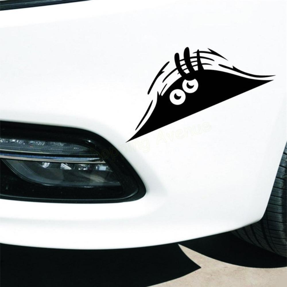 Populer Stiker Mobil Anti Air Lucu Peeking Auto Dekorasi Auto Decal