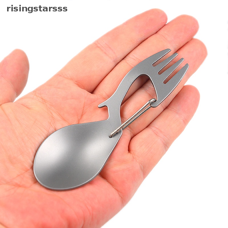 Rsid Span-new Outdoor Camping Piknik Stainless Steel Garpu Sendok Peralatan Makan Ultralight Bermanfaat Jelly