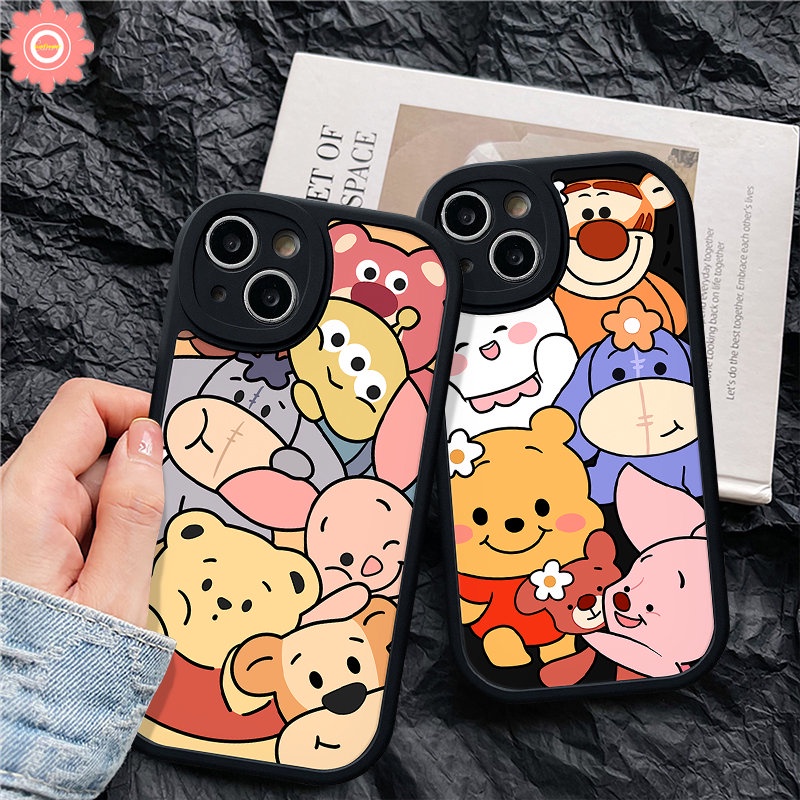 Casing Untuk Infinix Hot Hot 11 10 10s 10T 11s 9play 10T 11 10 Lite 10s 11s Smart5 6 Infinix Note8 Kartun Disney Lucu Winnie the Pooh Tigger Piglet Manyo Soft TPU Cover