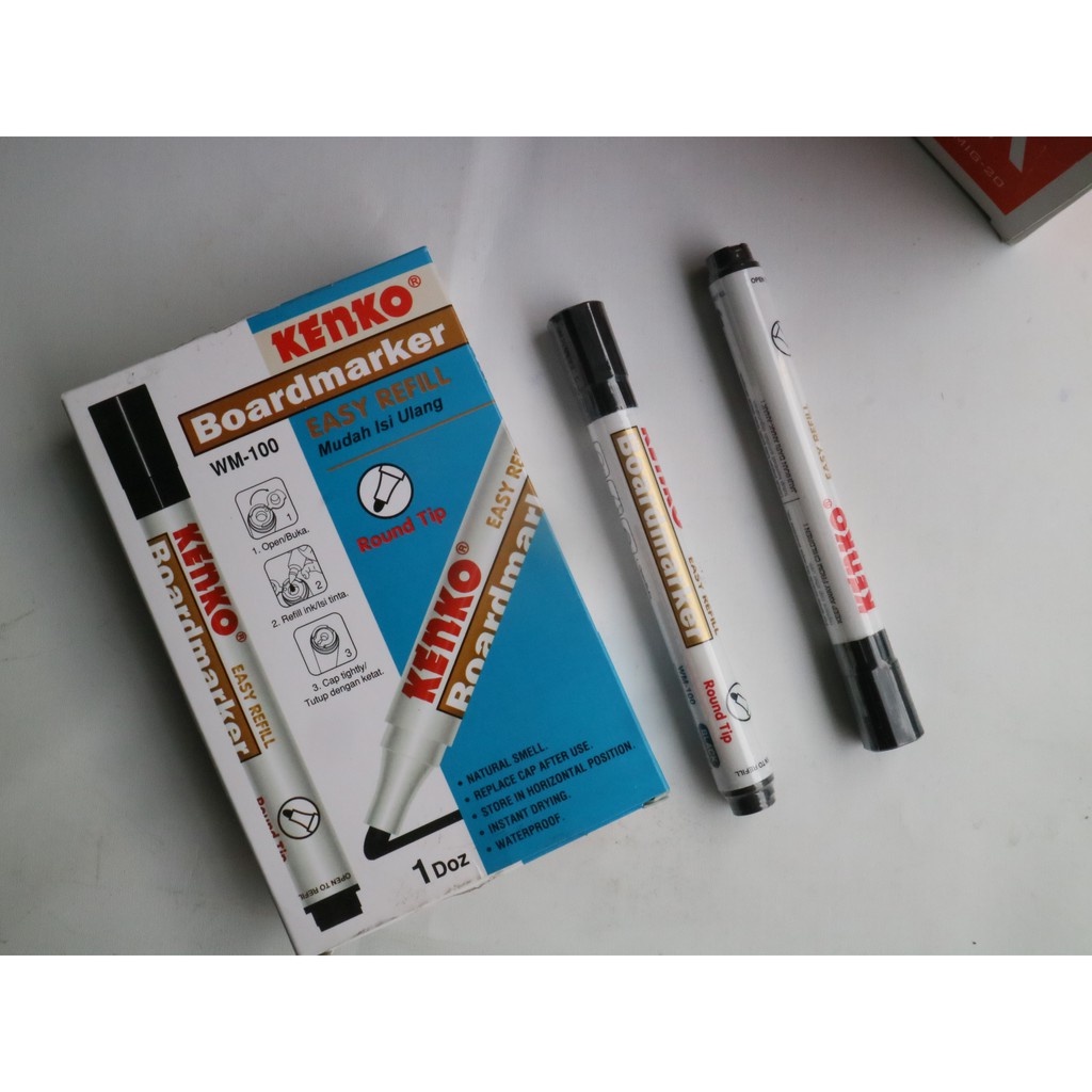 Spidol Whiteboard Kenko WM 100 Hitam
