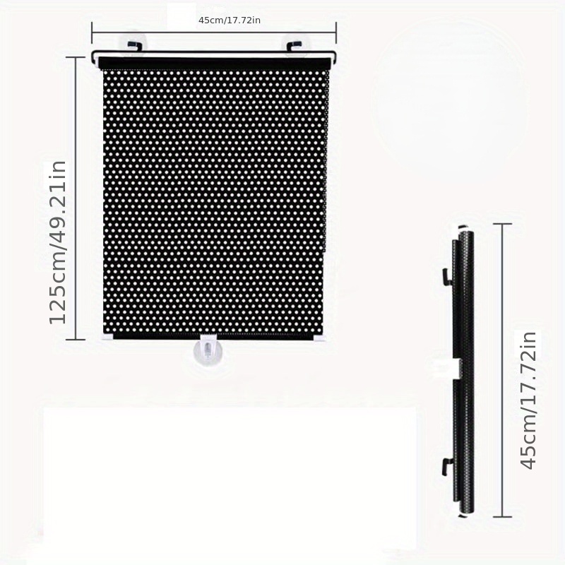 Universal Car Automatic Roller Blind Sunshade Car Tirai Peredam Panas Mobil Front Gear Automatic Retractable Sunshade Kerai