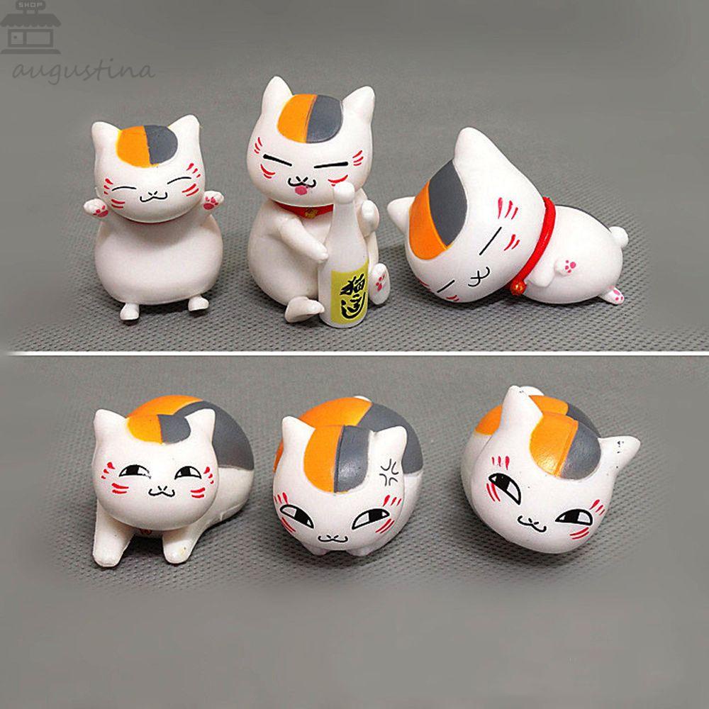 Agustina Natsume Yuujinchou Hadiah Anak Anime Jepang Mini PVC Kartun Figure Nyanko Sensei Figure