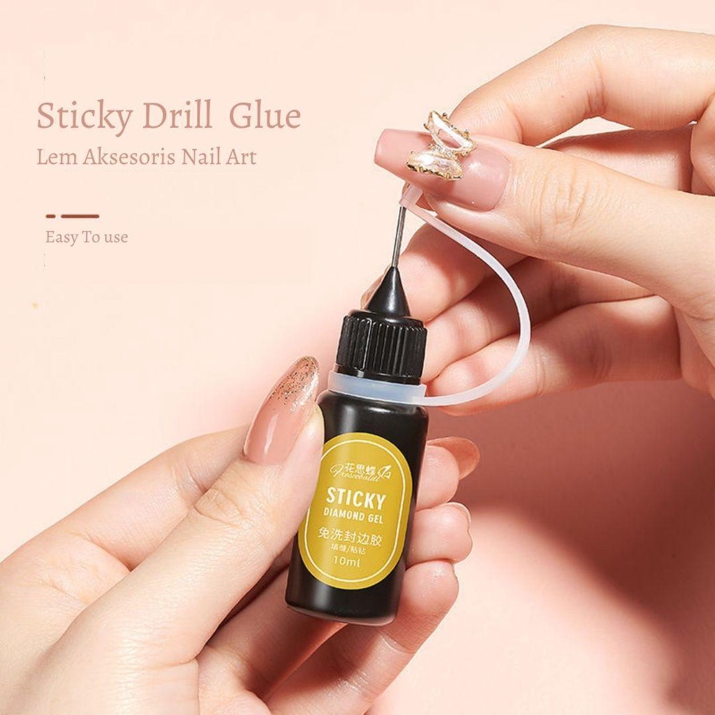 Lem Aksesoris /Stuck Drill glue / Sticky Drill Glue nail art