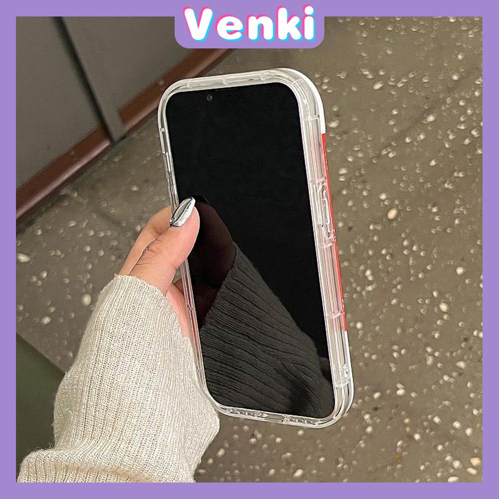 VENKI - Untuk iPhone 11 iPhone Case Laser Reflektif Bening Phone Case TPU Soft Shockproof Airbag Case Retro Kreatif Kompatibel dengan iPhone 14 13 Pro max 12 Pro Max XR 7PLus 8PLus