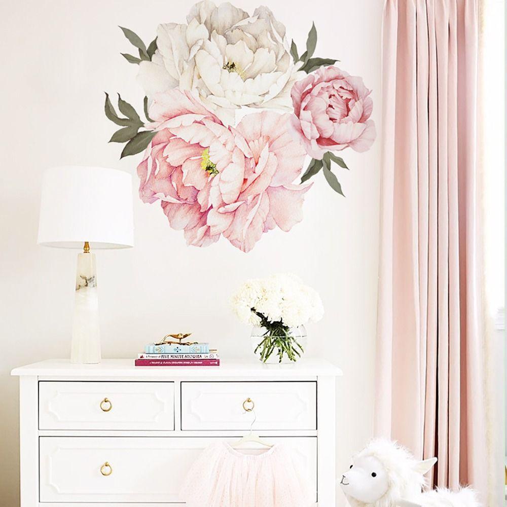 Populer Wall Decal Reusable Bedroom Rose Dekorasi Rumah