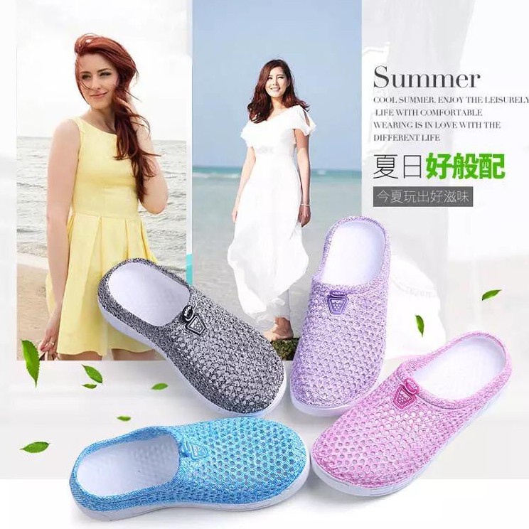 𝘈𝘉𝘎✰ Sepatu Sandal Fashion Sendal Pantai Outdoor Sepatu Wading Feminin Sneaker 1048