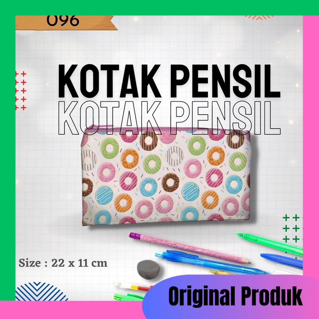 

Tempat Pensil, Kotak Pensil 096 gambar Donat Serbaguna Murah Dan Kualitas Terjamin , Original Produk Bahan Tebal