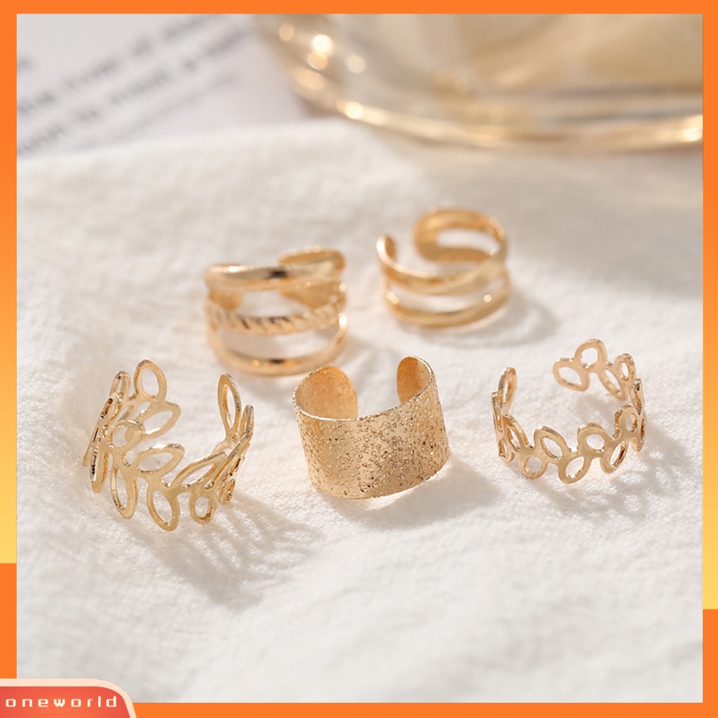 [WOD] 1set Anting Hoop Keren Bulat Gaya Hip-hop Non Tindik Telinga Lady Ear Clip Untuk Pakaian Sehari-Hari