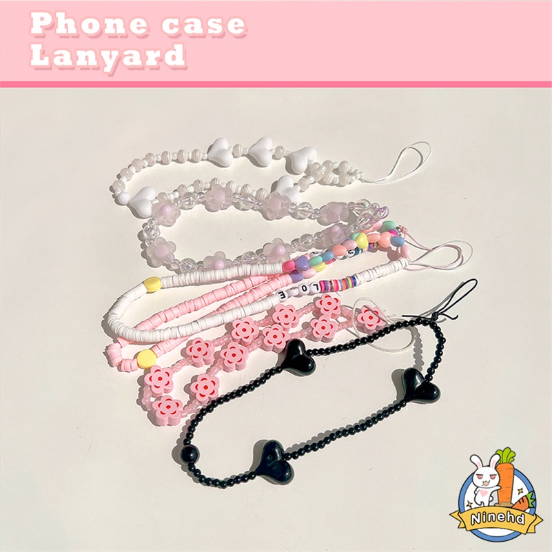Kreatif Gantung Rantai Ponsel Case Rantai Gantung Cincin Ins Manik-Manik DIY Gelang Mutiara Pergelangan Tangan Tali Anti-Hilang Lanyard Liontin Aksesoris Telepon