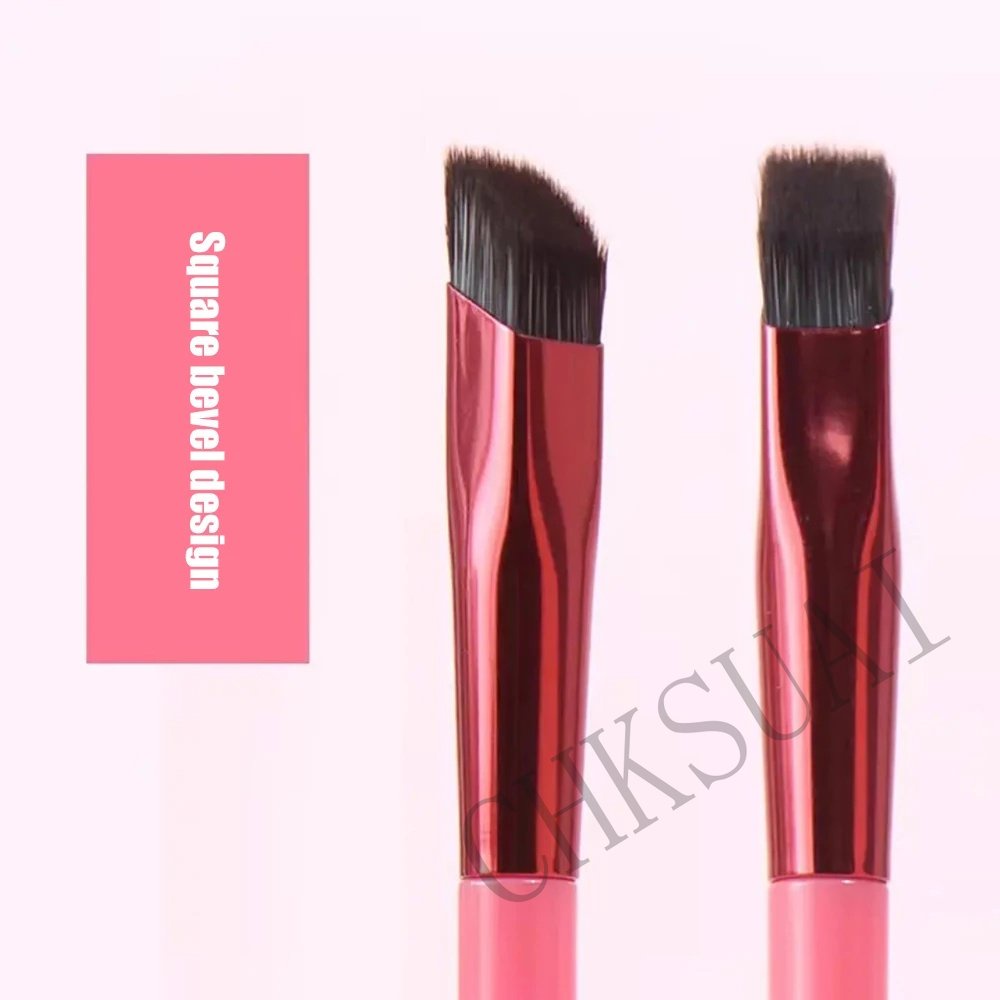 Sikat Alis Persegi Liar Multifungsi Stereo Lukisan Garis Rambut Tempel Makeup Brushes
