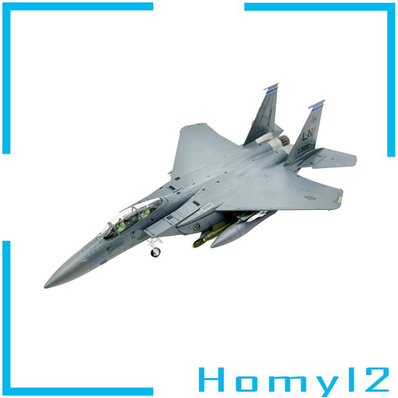 [HOMYL2]1/100 Skala F15E Fighter Diecast Alloy Model Pesawat Dengan Stand Untuk Kamar Tidur