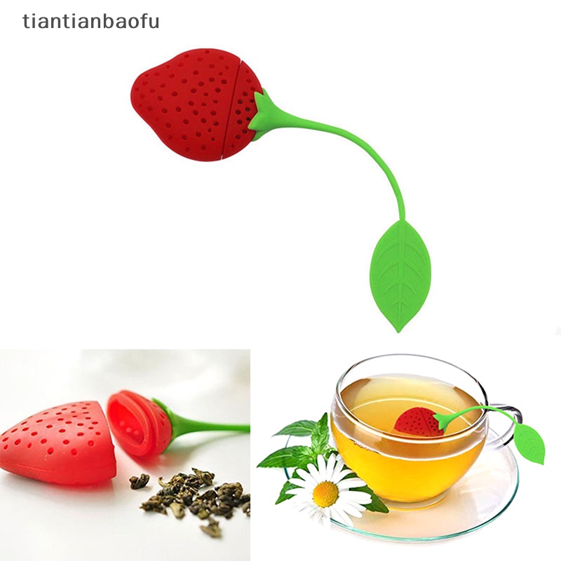 [tiantianbaofu] Silikon Tea Infuser Ball Kreatif Alat Teko Teh Daun Saringan Alat Dapur Butik