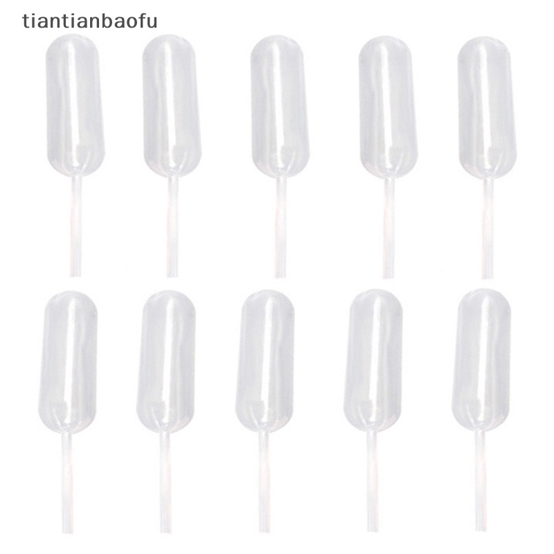 [tiantianbaofu] 50pcs Pipet Transfer Pencet Plastik Mini 4ml Pipet Tetes Pipet Sekali Pakai Butik