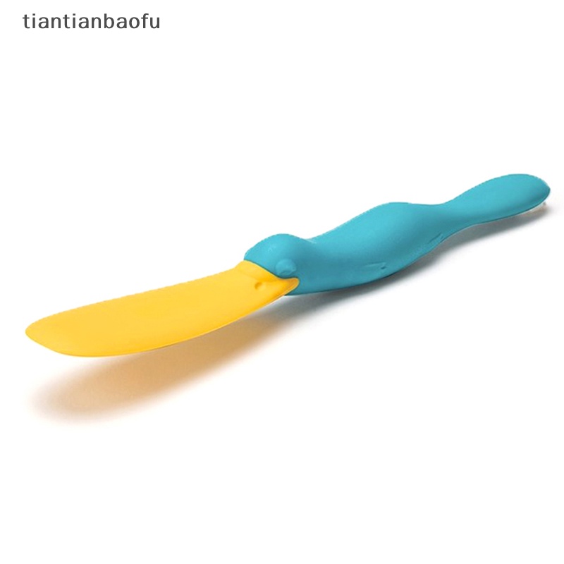 [tiantianbaofu] Spatula Silikon Alat Bumbu Mentega Scraper Non Stick Untuk Toples Blender Butik