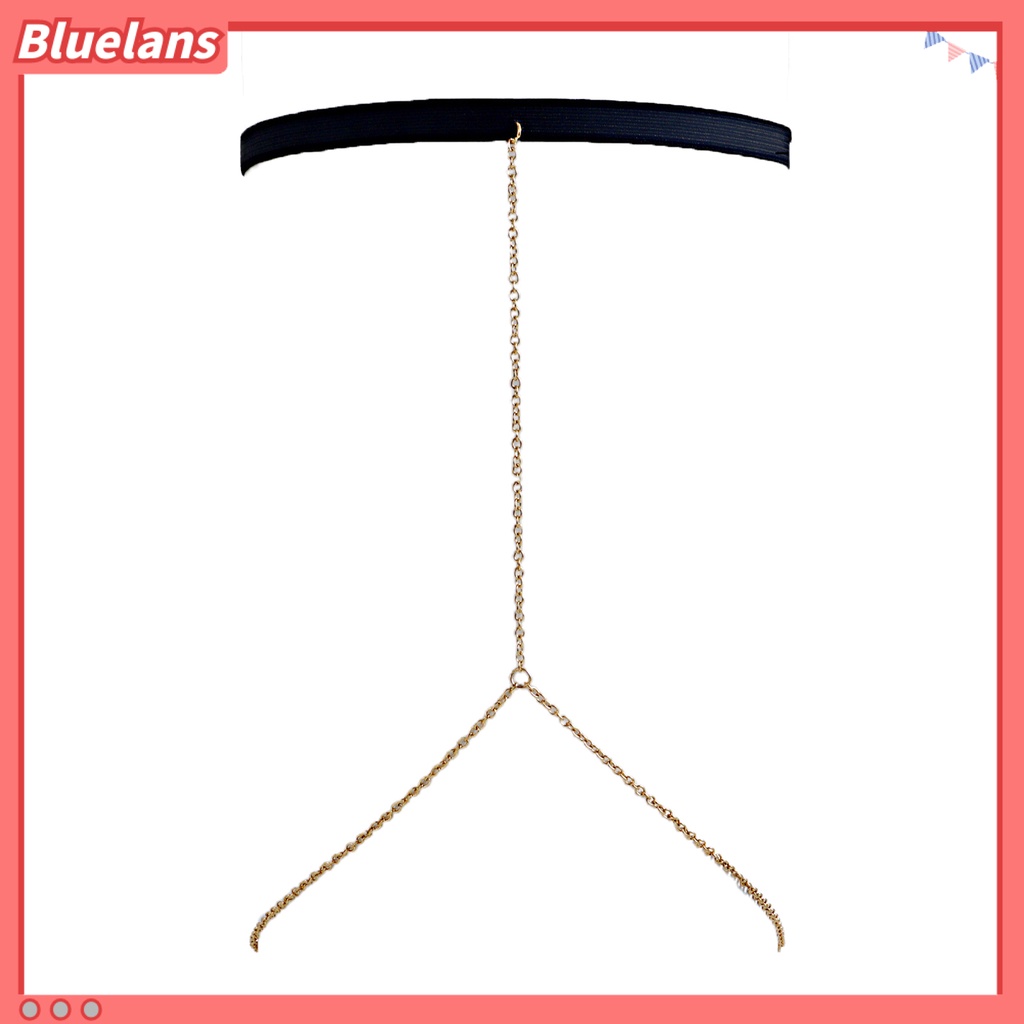 [BLS] Rantai Kaki Elastis Band Adjustable Rumbai Panjang Single Layer All Match Hias Sederhana Wanita Sexy Rantai Paha Harness Perhiasan Tubuh Untuk Pantai