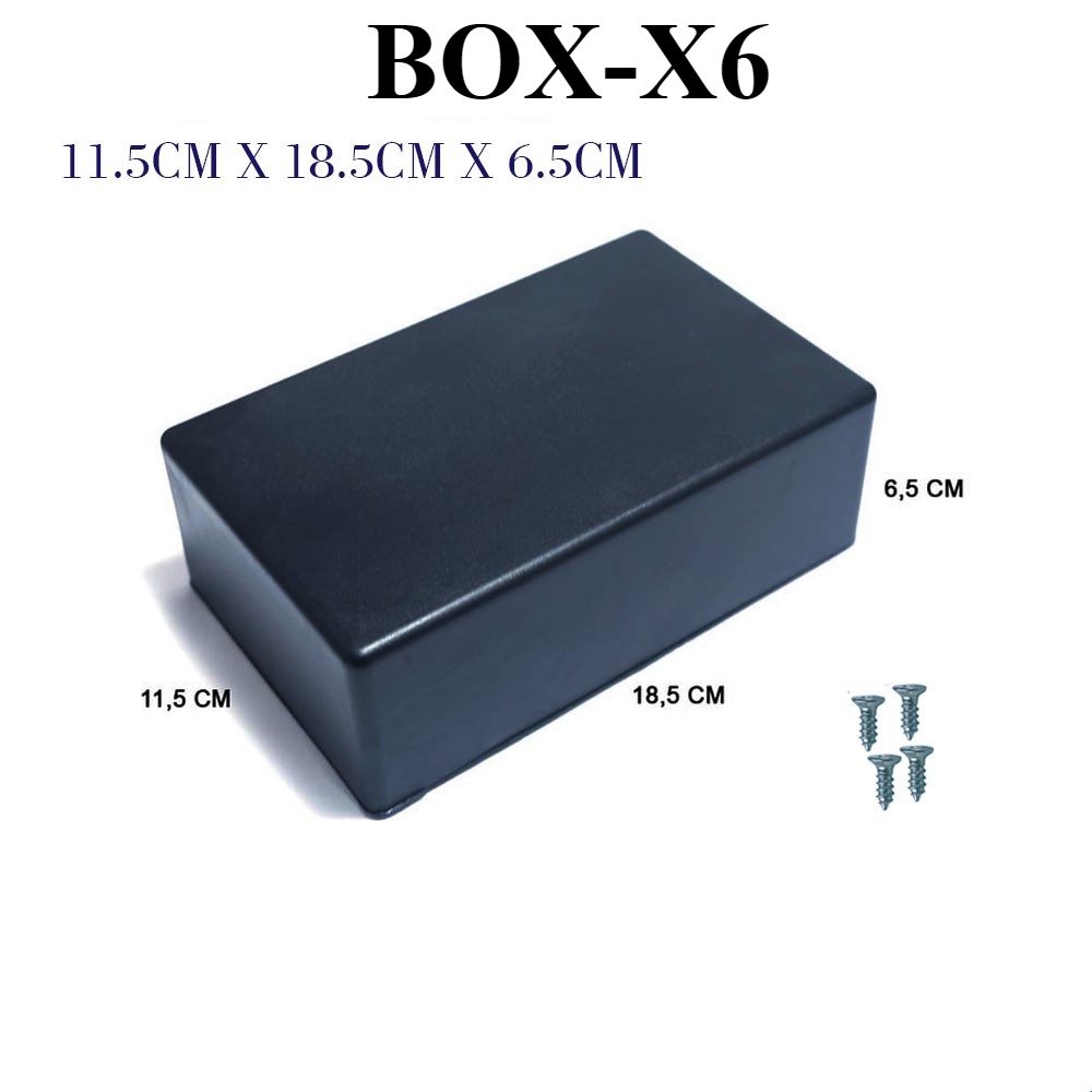 Box Multi X6 Hitam Polos Box Project Elektronik