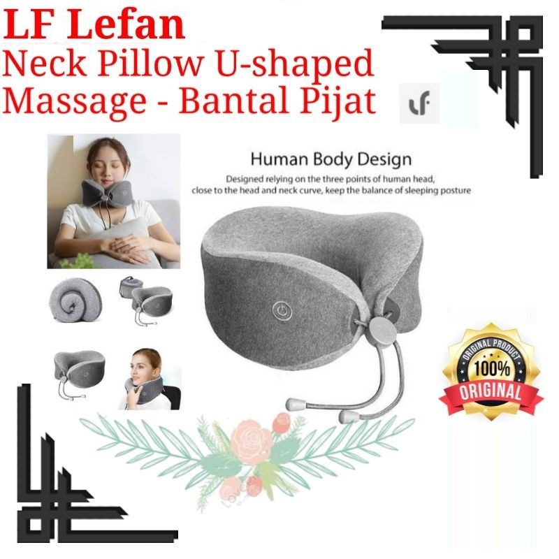 AKN88 - LEFAN LF Bantal Pijat Leher U-shaped Travelling Massage Neck Pillow