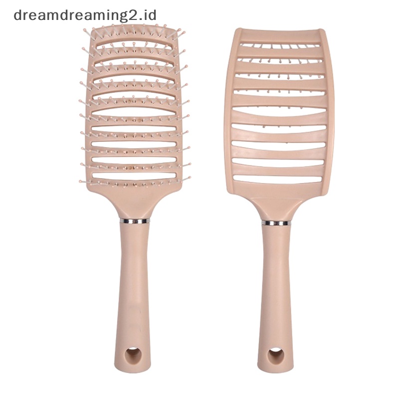 (drea) 1pc Sikat Rambut Sisir Pijat Kulit Kepala Hairbrush Sisir Penata Rambut Rumah Tangga //