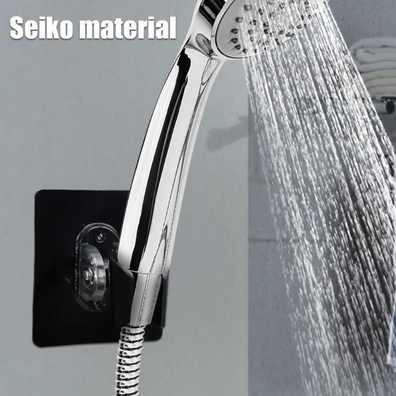 Adjustable Punch Free Shower Head Holder/ Braket Stand Shower Tempel Dinding/ Aksesoris Perlengkapan Kamar Mandi