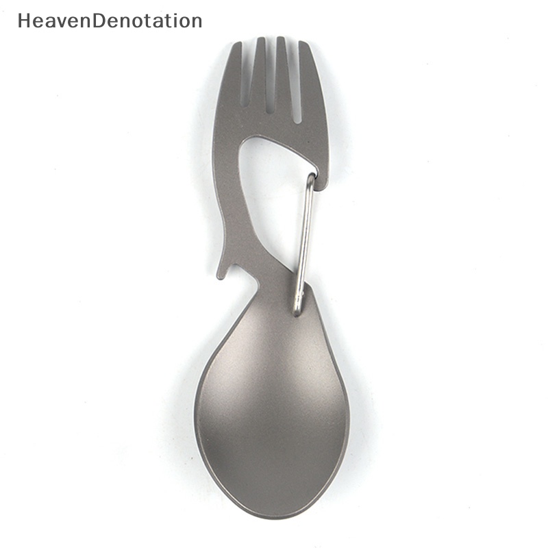 [HeavenDenotation] Outdoor Camping Piknik Stainless Steel Garpu Sendok Peralatan Makan Ultralight Berguna HDV