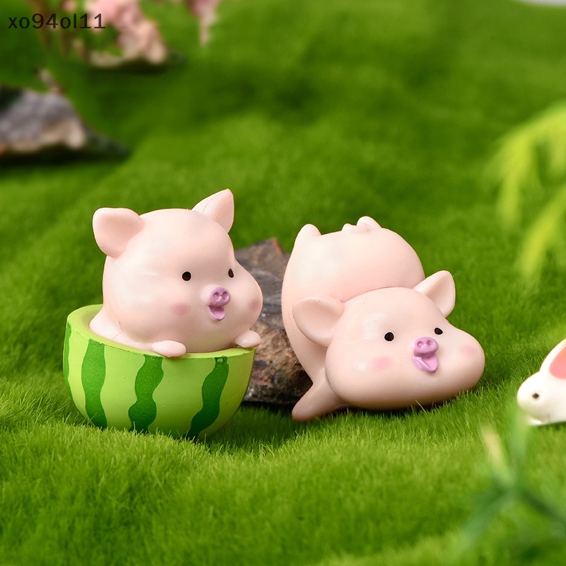 Xo Random Kawaii Babi DIY Dekorasi Rumah Patung Rumah Boneka Terrarium Lanskap Aksesoris Peri Taman Kamar Mini Dekorasi OL