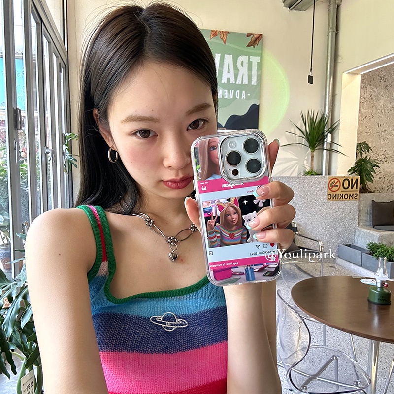 Cocok Untuk Iphone14 Pro Max iPhone Phone Case Permukaan Cermin Kamera Perlindungan Shockproof Kuat Kompatibel Dengan Iphone13 13pro 13prm iPhone 11 7Plus 8Plus Xr XS 12 Pro Max Phone Case