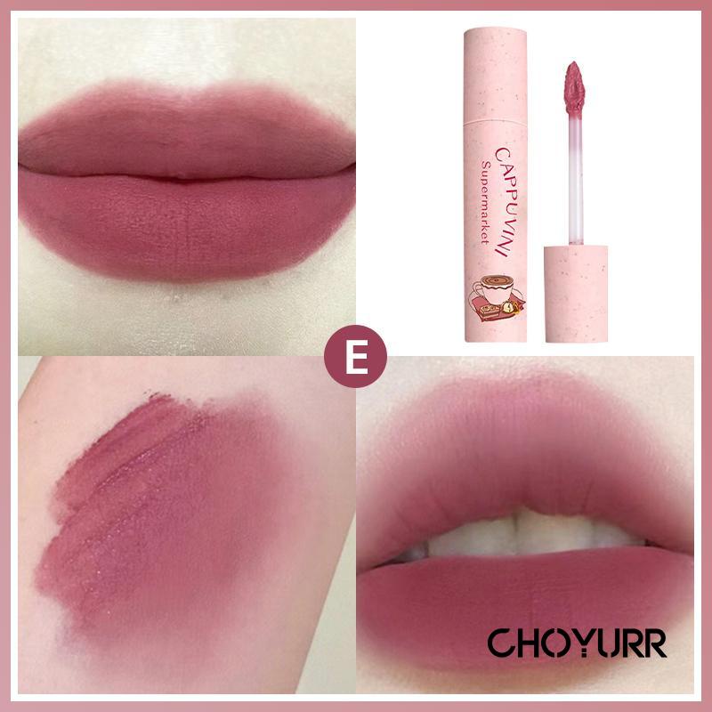 【COD】Cappuvini Lipcream Velvet  Matte Pelembab  CAPPUVINI Lip Cream Long Lasting-CH