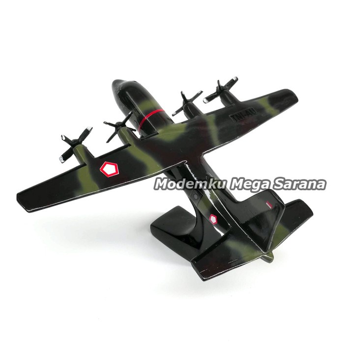 Diecast Miniatur Pesawat Terbang Hercules TNI AU A1310 20x26x7 cm